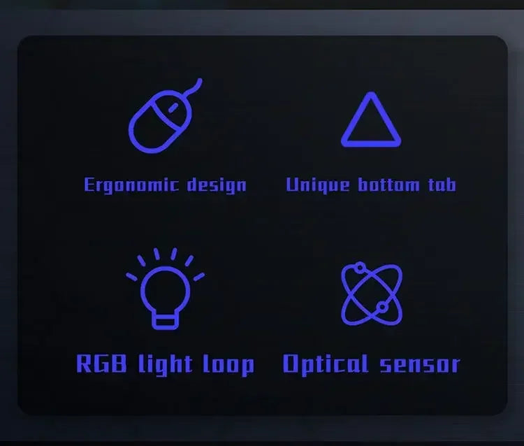 Gaming Computer Mouse #1 - Latest, High-quality, Ergonomic, Desktop, Laptop, 4-button, USB, RGB Backlit