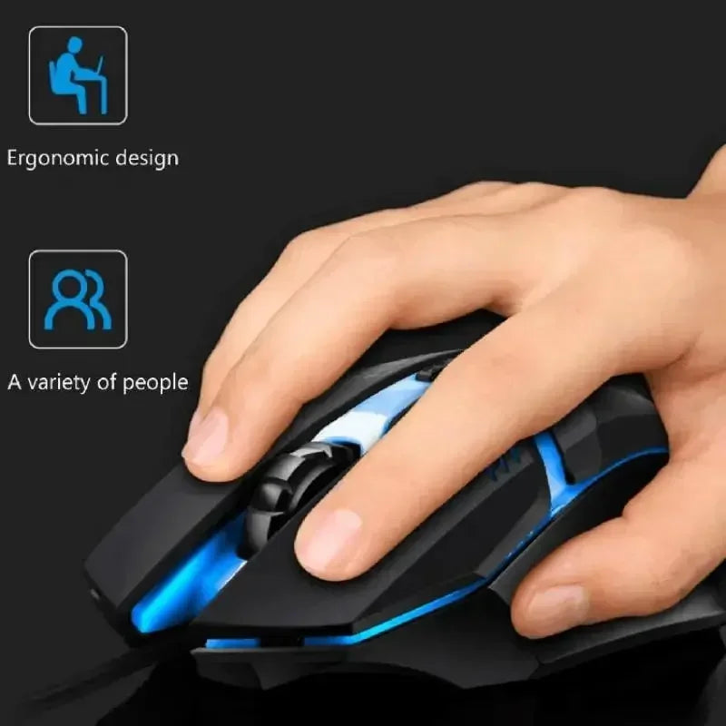 Gaming Computer Mouse #1 - Latest, High-quality, Ergonomic, Desktop, Laptop, 4-button, USB, RGB Backlit