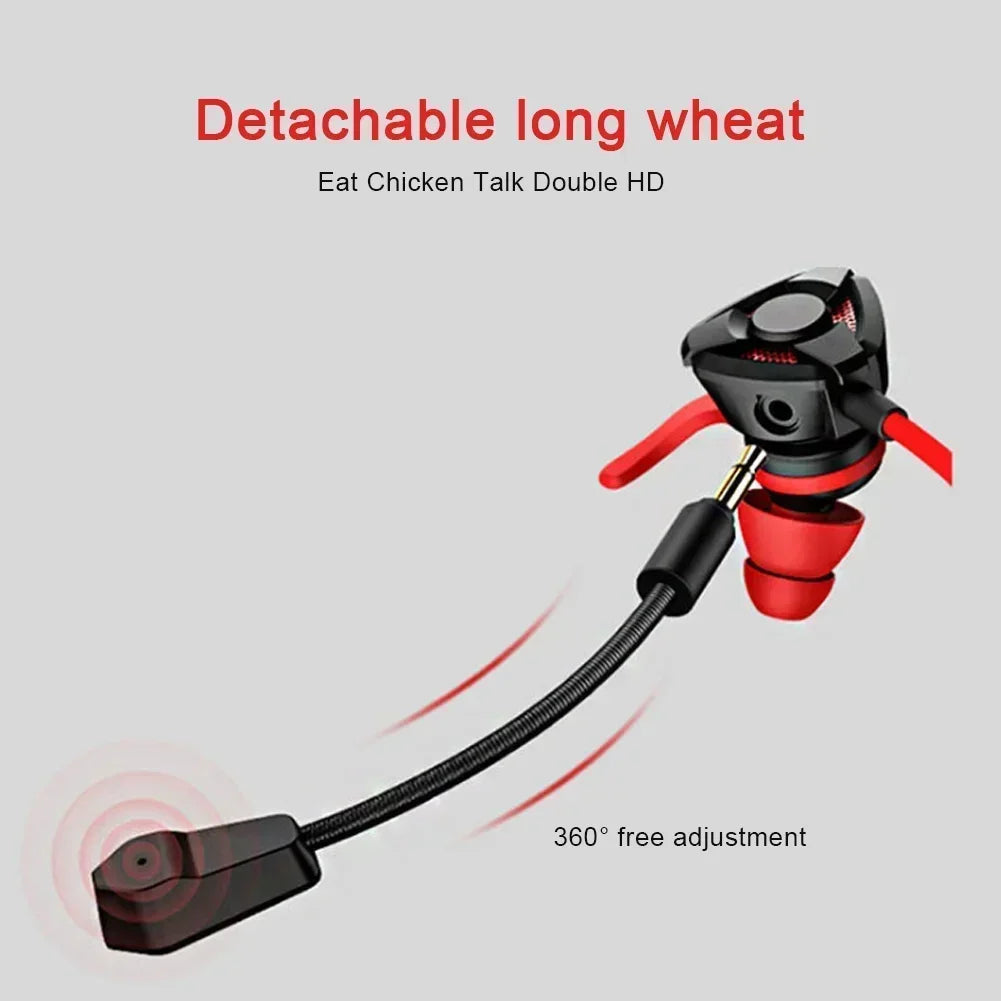 Wired Gaming Earbuds with Microphone - PS4, Phone, Tablet, Laptop, and Universal Game