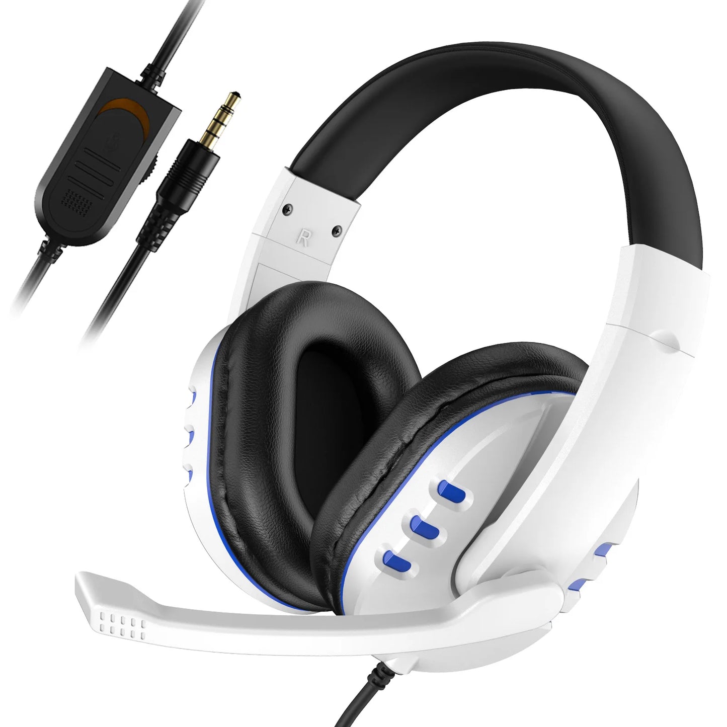 * Gaming Headphones with Microphone - 3.5mm Wired Gaming Headset, Music For PS4, PC , Chat With Microphone