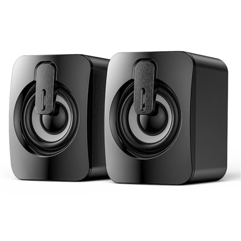 Computer Speakers - PC Sound Box, HIFI Stereo, Microphone, USB Wired, Caixa De Som with LED Light For Desktop Computer