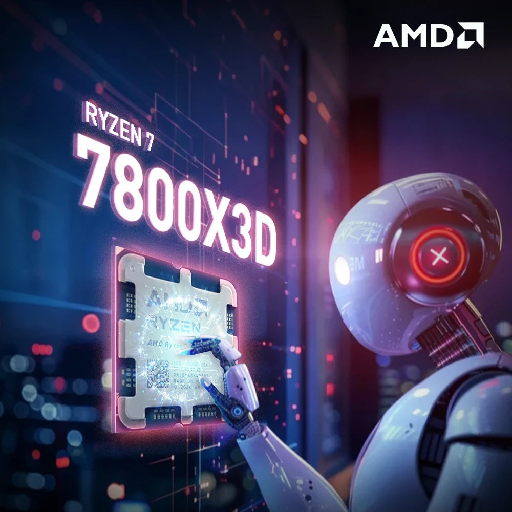 [NEW] AMD Ryzen 7 7800X3D - 8-Core, 16-Thread, L3=96M, 4.2GHz, 5NM Socket, AM5 120W, DDR5, R7 7800X3D Gaming Processor No Cooler