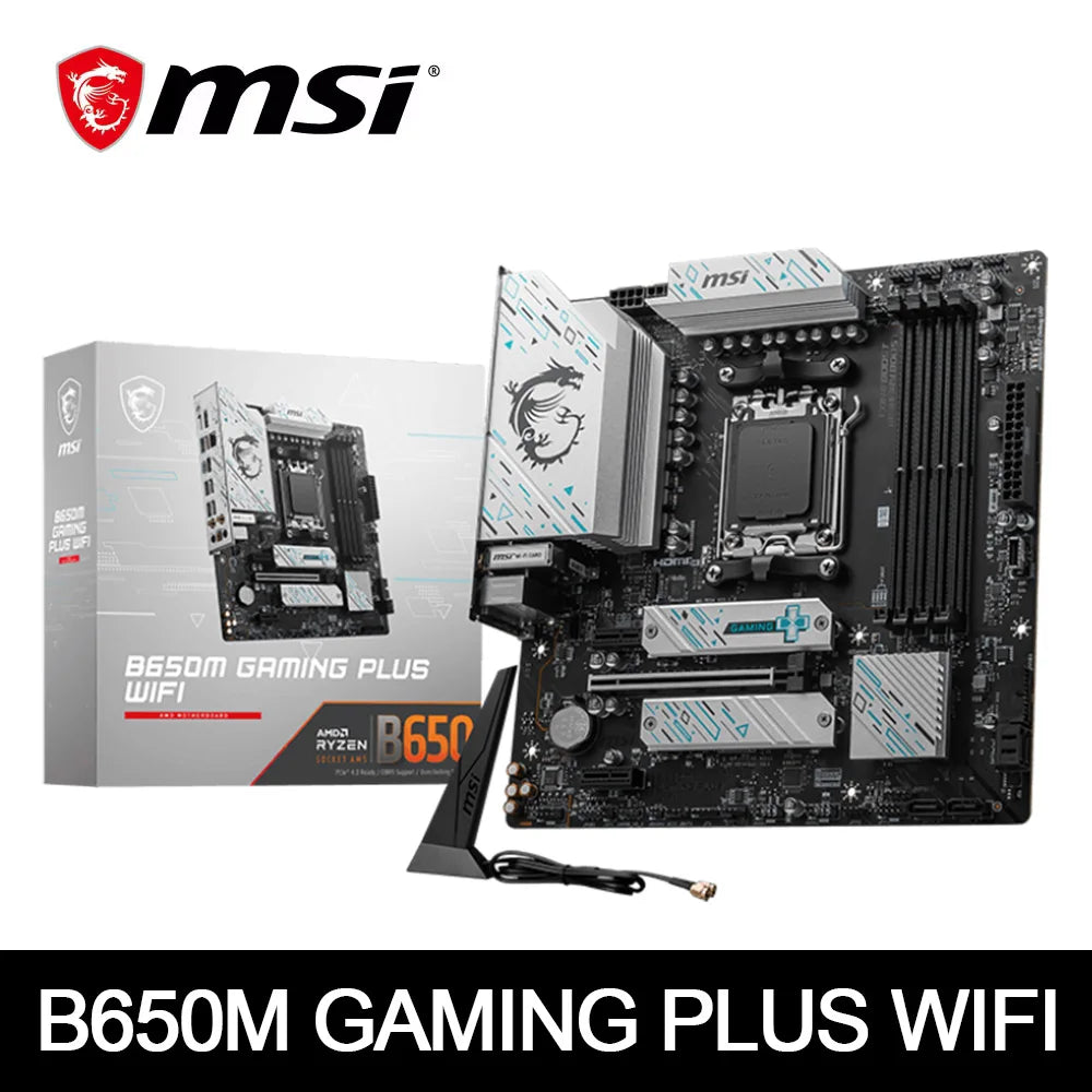 [NEW] MSI B650M GAMING PLUS WIFI - AMD B650 Supports DDR5 7200+MHz (OC) 192GB AMD Ryzen ™ 7000 8000 Series Motherboard Socket AM5
