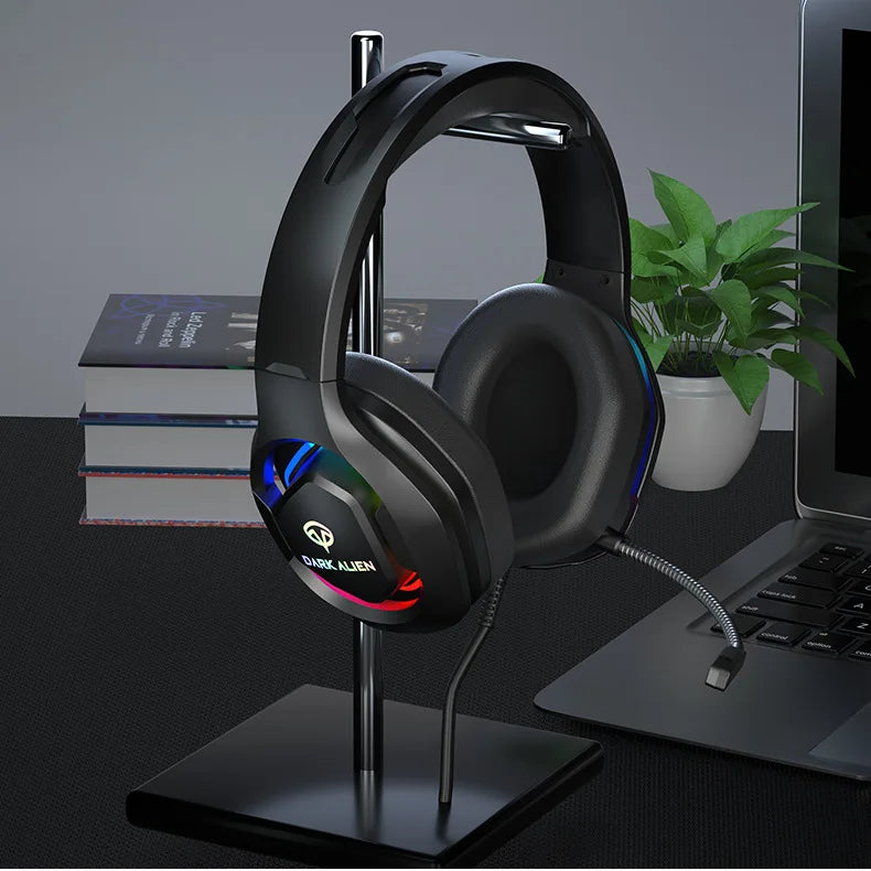 * Gaming Headphones with Microphone - For PC/PS4/PS5, EKSA E1000, 7.1 Surround, RGB Gaming Headset, USB Wired Headphones With Noise Cancelling Microphone
