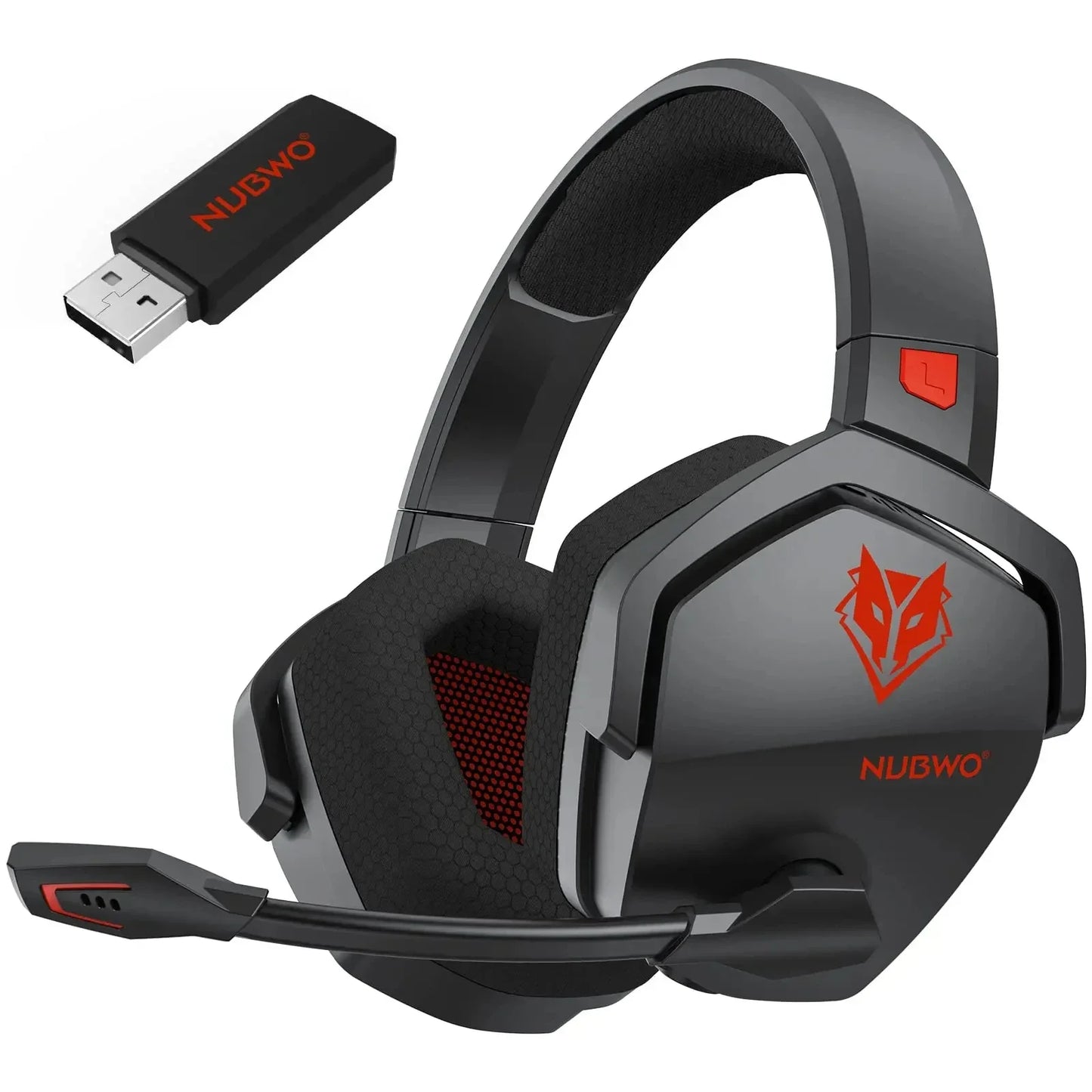 * Gaming Headphones with Microphone - NUBWO G06 Dual Wireless Gaming Headphones, 2.4GHz Bluetooth, 5.3 Gamer Headsets with Microphone for PS5, PS4, PC, Mobile, Switch