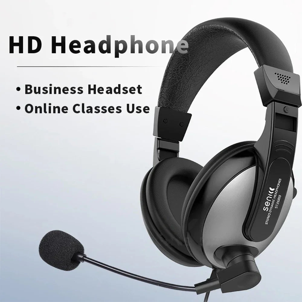 * Gaming Headset Noise Canceling Microphone - E-Sports Gaming Headphones, 7.1 Stereo Surround Sound, Wired, Headphones for PS5, Xbox One, Movie, Music